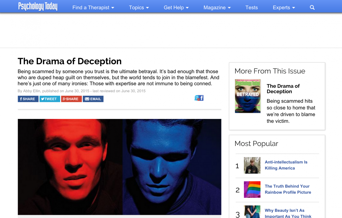 Psychology Today cover